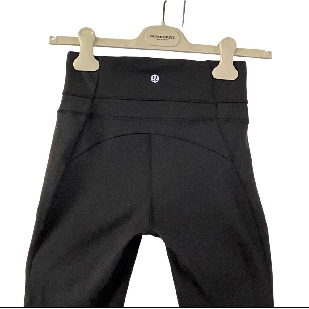 Lululemon Groove Super High-Rise Flared Pant Black Nulu Yoga Size 4 W5BTUS - Picture 4 of 6